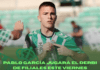 Pablo García jugará el Derbi de filiales este viernes