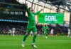 Así juega Troy Parrott, el 9 escogido por el Real Betis Troy Parrott celebrando un gol con Irlanda (vía: @IrelandFootball)